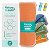 Naturemania Value Pack of 24 Reusable Paper Towels - Paperless Paper Towels Made with Super-Soft, Pure Absorbent 100% Cotton, Washable Paper Towel Set for Kitchen, Cloth Paper Towels