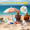 120 PCS Miniature Ocean Theme Mini Resin Ocean Animals Ocean Mini Figurines Resin Axolotl for DIY Fish Tank Accessories, Micro Landscape Aquarium