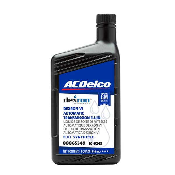 ACDelco GM Original Equipment 10-9243 (88865549) Dexron VI Full Synthetic Automatic Transmission Fluid - 1 qt (Pack of 1)