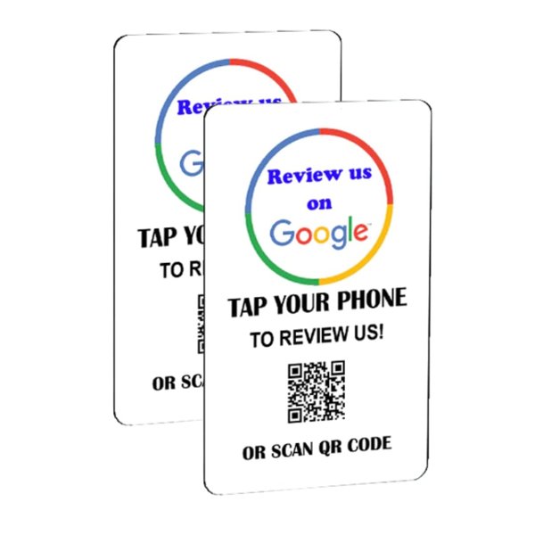 Tap and Share Contactless Sharing Smart NFC Google Review Follow Card Sticker (Review us on Google Card, 1)