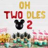 Oh Twodles Birthday Balloons, Red Oh Twodles Balloon Birthday Banner Mickey Mouse Party Supplies Number 2 Balloon for 2nd Second Boy Michkey Mouse Birthday Party Decoration 13PCS Kit of Geloar (Red)