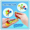 50 Pcs Glitter Sticky Hands Bulk Party Favors for Kids, Carnival Prizes, Treasure Box Toys for Classroom, Mini Stretchy Sticky Hand Toys for Goodie Bag Stuffers, Boys and Girls Birthday Party Supplies