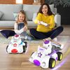 imagifun Remote Control Car for Toddler, 2 Pack Radio Control Cartoon Toys for Kids, 2.4 GHz Rechargeable RC Cars for Toddler,Toys for Ages 3+, RC Cars with LED Lights & Music, Yard Games, for Girl