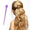 180 Pieces Brush Roller Pick Plastic Roller Pick Hair Curler Roller Pin for Hair Curling Styling Accessories for Christmas Valentine's Day Present(Purple)