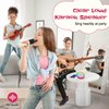 LENRUE Karaoke Machine for Kids with 2 Wireless Microphone, 4 Magic Voices, Karaoke for Girls Boys, Best Birthday Gifts for Kids 4, 5, 6, 7, 8, 9, 10, 11, 12+ (Beige 1 Mic)