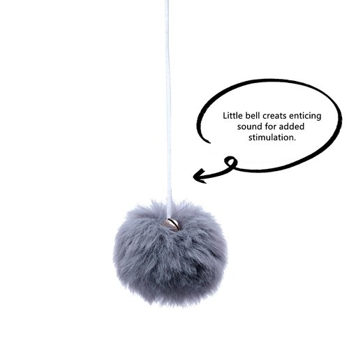 SHENGOCASE 10-Pack Cat Dangling Toy with Bell, Cat Scratching Post Cat Tree Tower Replacement Ball Toy Add Ons