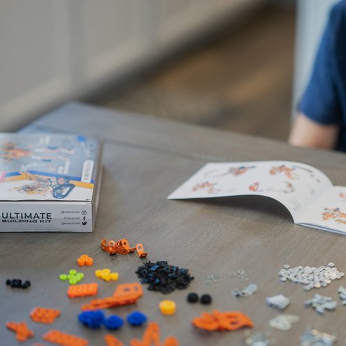 MALUVRIAN Erector Set for Boys & Girls Metal Model Kits for Adults Teens and Advanced Kids Stem Toys Build A Robot or an Excavator Educational Toys Engineering Toys Building Kit | 389 pcs