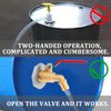 2" Drum Faucet for 55 Gallon Drum, 1" Brass Barrel Spigot Faucet with EPDM Gasket