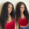 Water Wave Bundles Human Hair 1 Bundle 10A Brazilian 100% Unprocessed Virgin Human Hair Wet and Wavy Bundles Water Curly Weave Human Hair Extensions Natural Black (22 Inch)