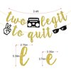 Two Legit To Quit Banner, Second Birthday Banner, Hip Hop Party Decorations, 2nd Birthday Party Decor