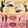 YBUETE Beginner Makeup Kit for Teen,Makeup Gift Set for Girl Women,Beginner Makeup Kit with Cosmetic Train Case Included 32 Colors Eyeshadow Blusher Contour Lip Gloss Lip Liner Mascara Eyeliner Mirror