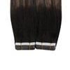 Ugeat Tape in Human Hair Extensions Balayage Tape in Hair Extensions Real Hair Double Sided Natural Black Mix Ash Blonde with Platinum Blonde Balayage Tape in Hair Extensions 12inch 20Pcs 30G