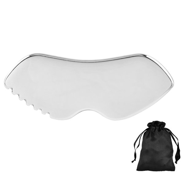Stainless Steel Gua Sha Facial Tools, Upgrade Gua Sha for Facial Skin, Portable Eyes Neck Massage, Metal Gua Sha Tighten Skin Massage Guasha Beauty Tool
