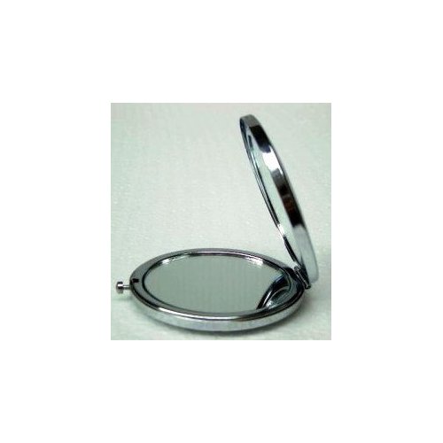 Purse Handbag Double Compact Cosmetic Mirror - Butterfly - Dark Purple#