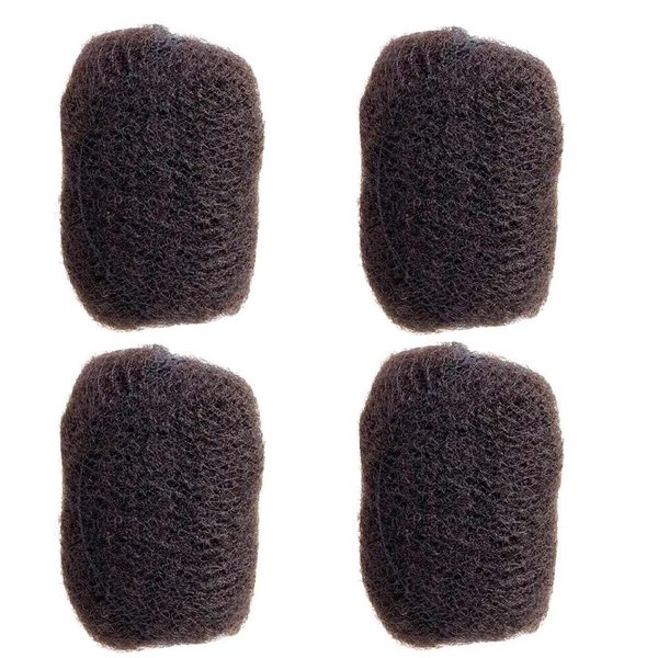 YOTCHOI Tight Afro Kinky Human Hair,Ideal for Making or Repairing Permanent Dreadlocks,Twists and Braids 4 Bundles/Package Dark Brown #2 8inch/23.32cm