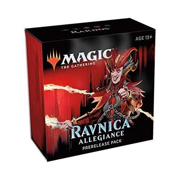 Magic The Gathering: Ravnica Allegiance Prerelease Pack Rakdos (Pre-Pelease Promo + 6 Boosters + d20 Spindown Counter) Kit