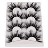 Pleell 25MM Lashes Mink Fluffy Wispy False Eyelashes Pack 3D Dramatic Long Volume Eyelashes 4 Pairs