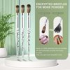 Acrylic Nail Brush Size 10,KEMEISI 100% Pure Kolinsky Nail Art Brushes Sturdy Marble Handle Oval Shaped Acrylic Powder Nail Design Tools for Professional Manicure DIY Home Salon (White)