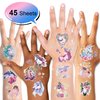 Cute Magic Animals Temporary Tattoos for Children Kids Girls(45Sheets),Konsait Great Girls Fake Stickers Waterproof Rainbow Kids Birthday Party Favors Decorations Birthday Party Gift Bag Fillers