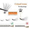 Individual Lashes Natural Lash Clusters 240pcs 9-14mm Mixed Pack /12 Roots/C Curl /0.07mm Thickness/Faux Mink Diy Lash Extensions (C Curl, 10D Cluster Lashes)