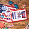 DANNEASY 16 Sheets 4th of July Independence Day Nail Polish Stickers Full Nail Wraps Self Adhesive Nail Polish Strips Gel Fingernail Sticker Nails for Women with Nail File, Cuticle Stick