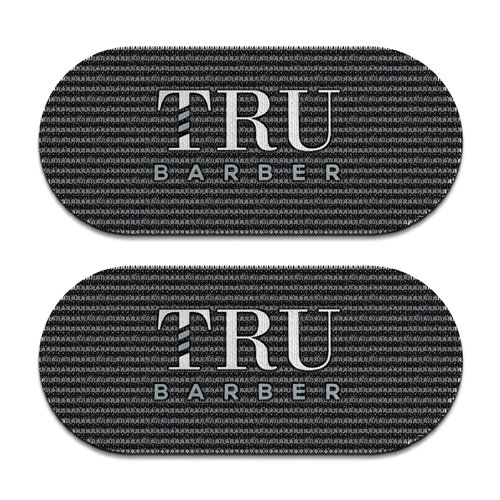 TRU BARBER Hair Grippers® for Men and Women - Salon and Barber, Hair Clips for Styling, Sectioning, Cutting and Coloring, Nonslip Grips, Hair holder (Black/White)
