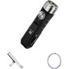 RovyVon Aurora A1 LED Keychain Flashlight, USB-C Rechargeable EDC Flashlight, 650 Lumens Super Bright with EDC Pocket-Sized, Momentary On, Lock Mode,Gift for Daily Use Outdoor(Black)
