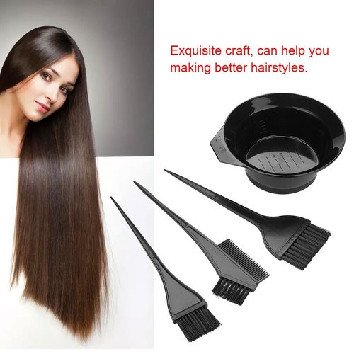 ZJchao 4PCS Pr, Hair Coloring Brush and Bowl Set Hair Color Mixing BowlsColoring & Highlighting Tools