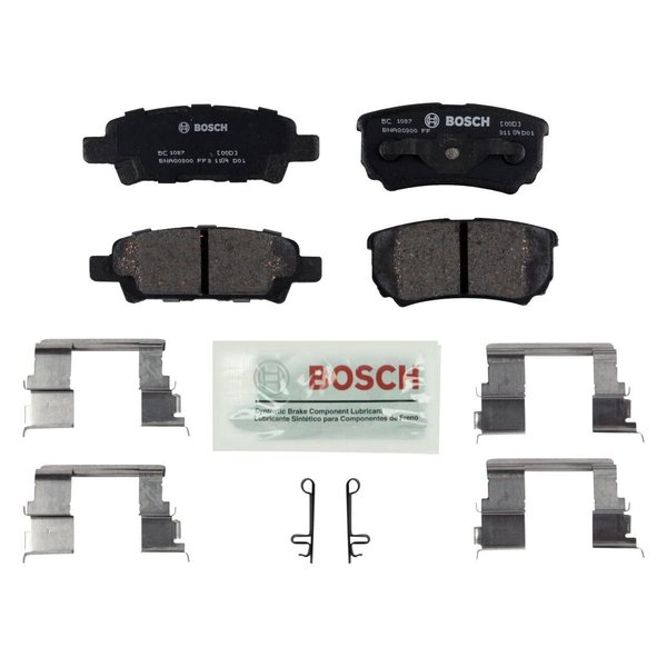 Bosch BC1037 QuietCast Ceramic Disc Brake Pad Set - Rear, Compatible with Select Chrysler, Dodge, Jeep, Mitsubishi