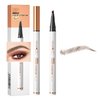 Yulinlon Q707 4 Tipped Precise Brow Pen – Long-Lasting Waterproof Eyebrow Pencil for Natural, Defined Brows – Easy to Use, Suitable for All Skill Levels (Dark Coffee)