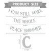 BEISHIDA silver I Can Still Make the Whole Place Shimmer Banner,NO DIY,silver Glitter Birthday Party Decorations,Singer Birthday Banner, Birthday Party Supplies