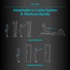 Vulken Tricep Rope Cable Attachment. 24 Inch & 17 Inch Two Lengths Built in One Pull Down Rope. Triceps Extension Straps Gym Equipment. Home Workout Handles for Resistance Bands.