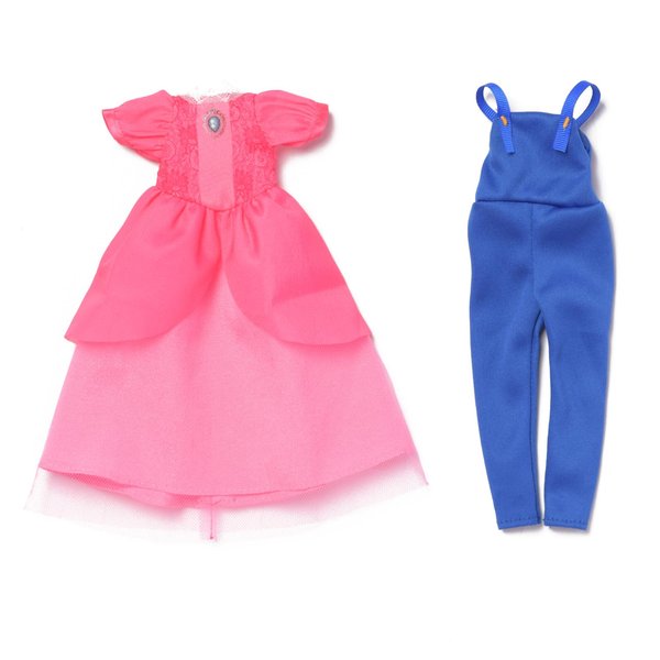 NEVGVUP Peach Costume Christmas Elf Accessories for Elf Doll Clothes Included Dress and Braces