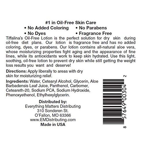 Tiffalina's Oil Free Body Lotion - 12 Oz.