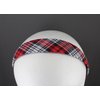 Fashion Accessories Now red black white plaid headband 1 1/8 inches wide tartan fabric covered hair band plaid headband classic headband