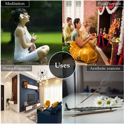 HEM Sandalwood Backflow Brown Incense Cones | Long Lasting Aroma for Positivity & Pure Air | Wood Powder | Aromatherapy for Stress Relief, Air Purifier & Cleansing | Gift Set - Pack of 40 Cones