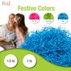 FRILLZ Skinny-Cut Shredded Paper for Gifts & Easter Baskets - Protective, Reusable Paper Shred for Basket Filler - Grass Look (1/2 pound, Lime Green)