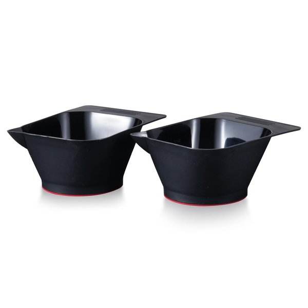 Bestauty Hair Dye Coloring Bowl with Magnetic Suction for Iron Salon Tray 2PCS Black
