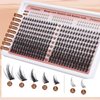 Focipeysa Manga Lash Clusters Wispy Eyelash Extensions 330Pcs Anime Lashes Extension Natural Eyelash Clusters 8-16mm Individual Eyelash Extension Bottom Lashes