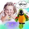 9'' Cute Talking Parrot Repeats What You Say Electronic Interactive Plush Toy Stuffed Animal Record Parrot Waving Wings Funny Bird Toys for Children Girls Boys Best Xmas Gift (Green Parrot)