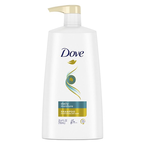 Dove Moisturizing Shampoo with Pump for Dry Hair Daily Moisture with Bio-Nourish Complex for Manageable and Silky Hair 25.4 oz