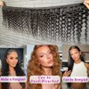 Beautymoon Water Wave Bundles 18 20 22 Inch Wet and Wavy Human Hair Weave Bundles 10A Brazilian Virgin Water Wave Hair 3 Bundles Human Hair Extensions for Black Women Natural Color
