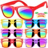 Joycover Kids Sunglasses Bulk, 12 Pack Kids Sunglasses Party Favors for Kids 4-8 3-5, Neon Kids Sunglasses for Beach Pool Birthday Party Supplies, Goodie Bag Stuffers for Boy Girls