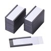 Eeoyu Magnetic Label Holders with Magnets Magnetic Data Card Holders with Clear Plastic Protectors for Metal Shelf, Whiteboard, Set of 50 (1 x 2 Inch)
