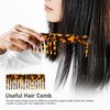 Beaupretty Wide Tooth Comb Acetate Comb Hair Detangling Comb Tortoise Comb Purse Hair Detangling Comb for Thick Curly Hair