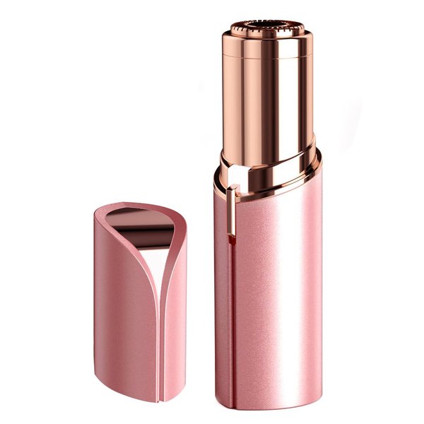 bikurpia Facial Hair Removal for Women Painless, Waterproof Shaver Razor Hair Remover with LED Light for Face Bikini Peach Fuzz Upper Mustache Lip Chin (Rose Gold)