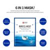 SNP - Bird's Nest Aqua Ampoule Moisturizing Korean Face Sheet Mask - Maximum Hydration & Protection for All Dry Skin Types using Hyaluronic Acid - 10 Sheets