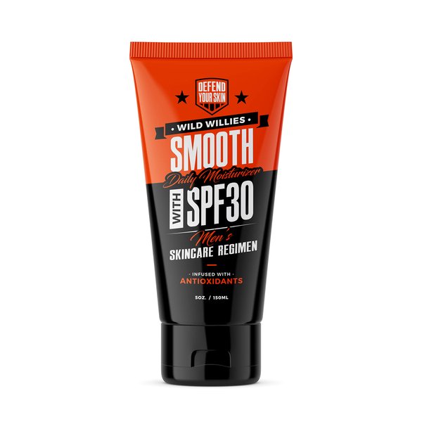 Wild Willies Men's Daily Facial Moisturizer with SPF 30 Smooth Moisturizer Formulated with Antioxidants and Essential Oils to Protect Your Skin - Lightweight Face Lotion for Dry or Oily Skin
