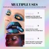 VERONNI Chameleon Eyeshadow,3Colors Liquid Metallic Eyeshadows Color Shifting, Holographic Glitter Multichrome Eye Shadow High Pigmented, Long Lasting and Smudge Proof (#01)
