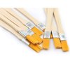 LBY 10pcs Household Cleaning Dusting Brush,135mm(5.31'') Paint Brush Small Size Keyboard Brush Computer Notebook Dusting Brush, Yellow Natural Bristles, Wooden Handle